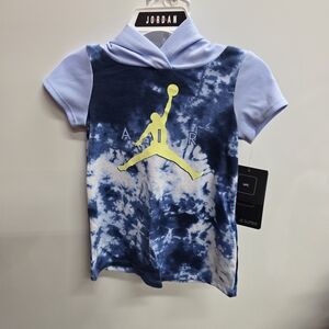 Jordan Kids Navy and Light Blue Dress With Diaper Cover